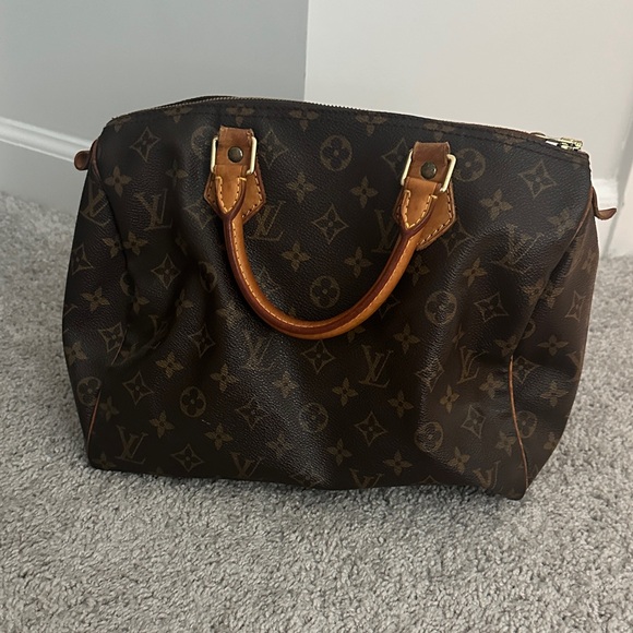 Louis Vuitton Dark Brown Monogram Satchel - Picture 1 of 4